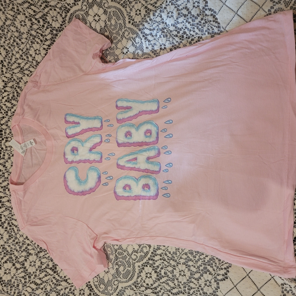 Cry Baby Pink Kids T-Shirt